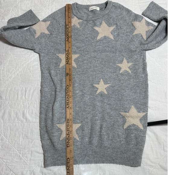 Idem ditto  star sweater intentionally pilled ￼grey cream wool - Picture 4 of 6